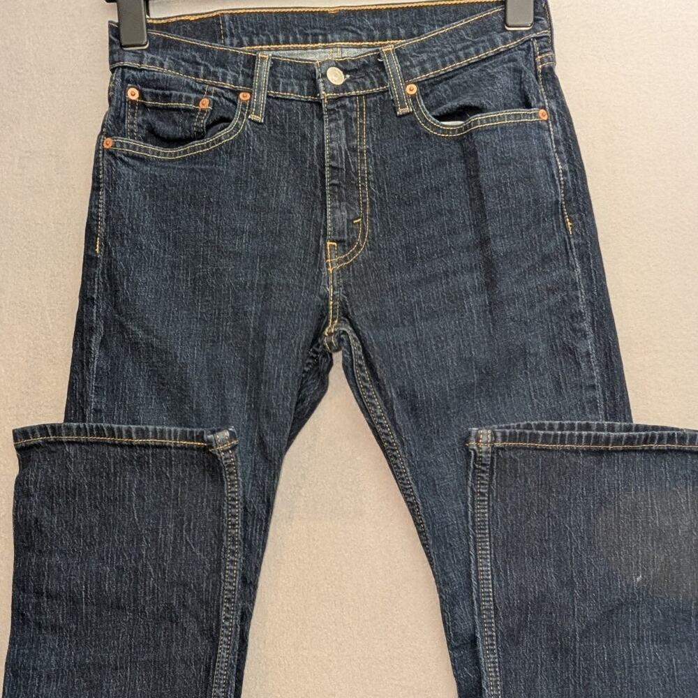 LEVIS 527 Jeans Mens Size 31x32 Slim Bootcut Blue Denim Dark Wash Cowboy Western